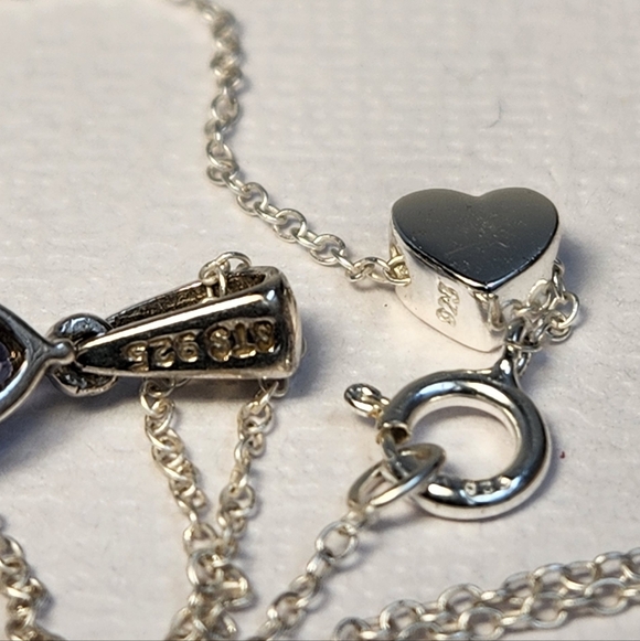 VID! 925 Natural Ethiopian Black Opal & Tanzanite Pendant Charm Necklace, Italy - Picture 6 of 14